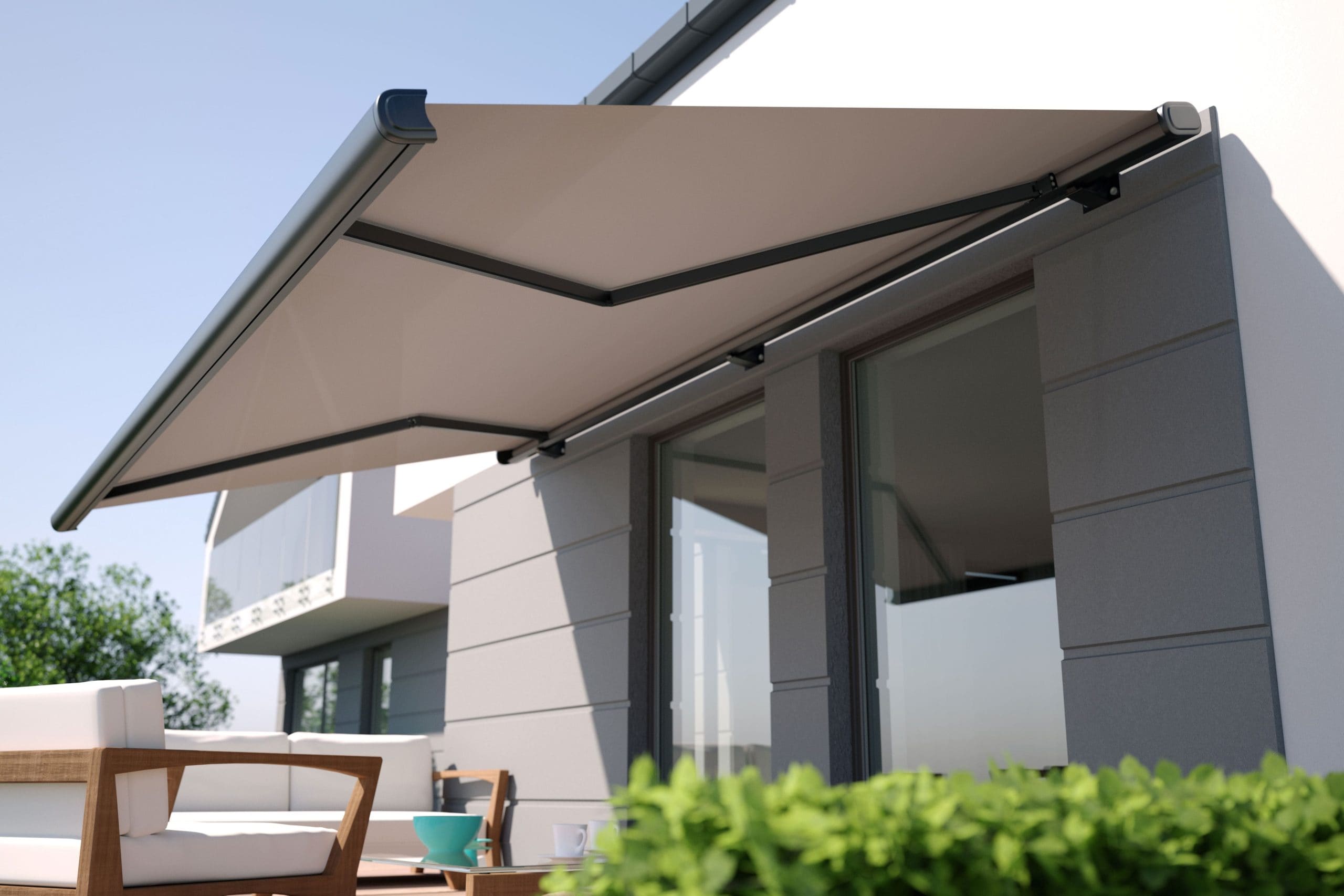 Residential awning installation in Detroit